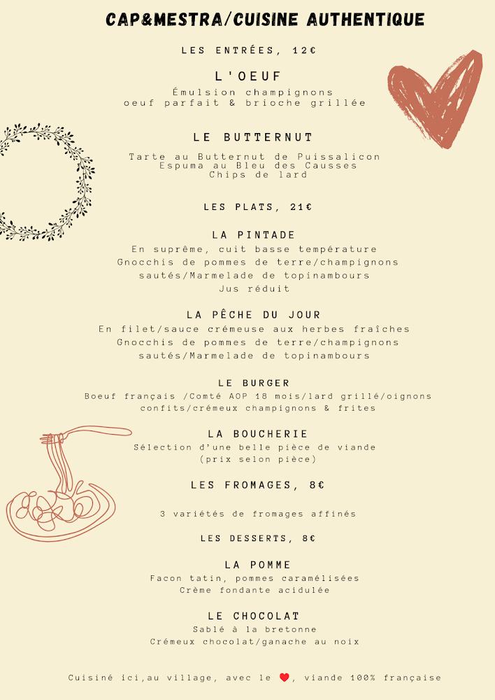 Cap & Mestra - Menu Image 2